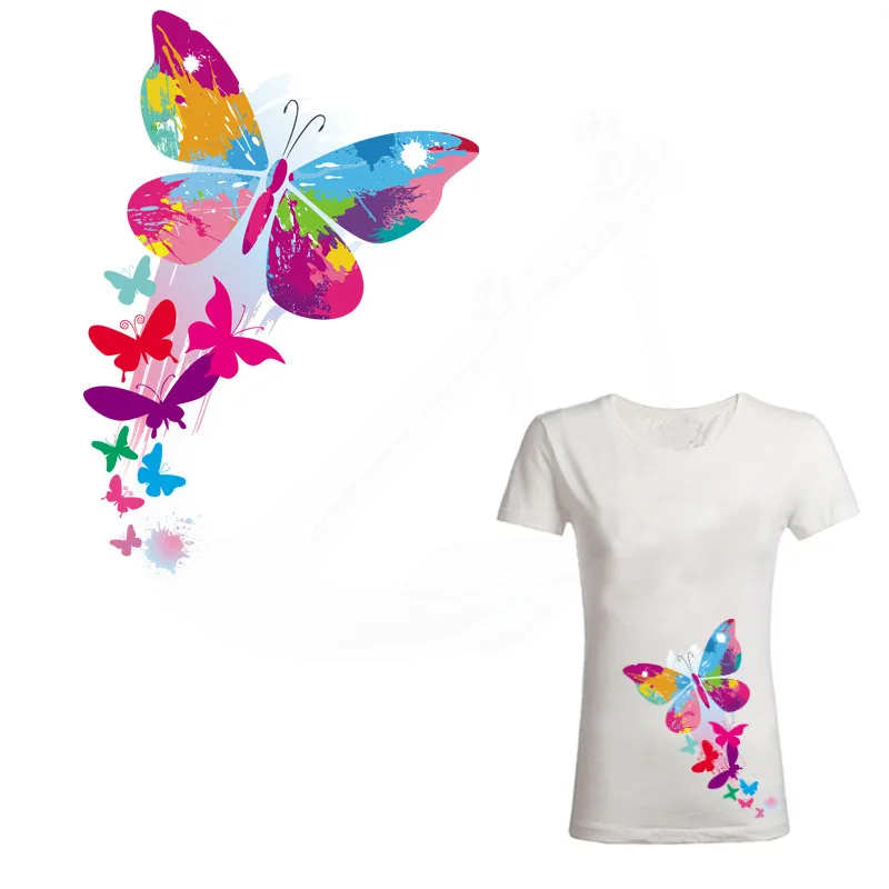 Hot Colorful butterfly Patch for clothing 27*18.5cm iron on patches Diy T-shirt Dresses thermal transfer sticker
Hot Colorful butterfly Patch for clothing 27*18.5cm iron on patches Diy T-shirt Dresses thermal transfer sticker
