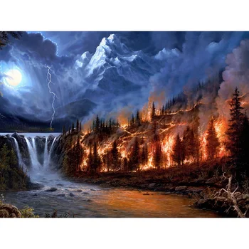 5d diy Diamond embroidery No fire or water diamond painting Cross Stitch full square drill Rhinestone mosaic home YY
5d diy Diamond embroidery No fire or water diamond painting Cross Stitch full square drill Rhinestone mosaic home YY