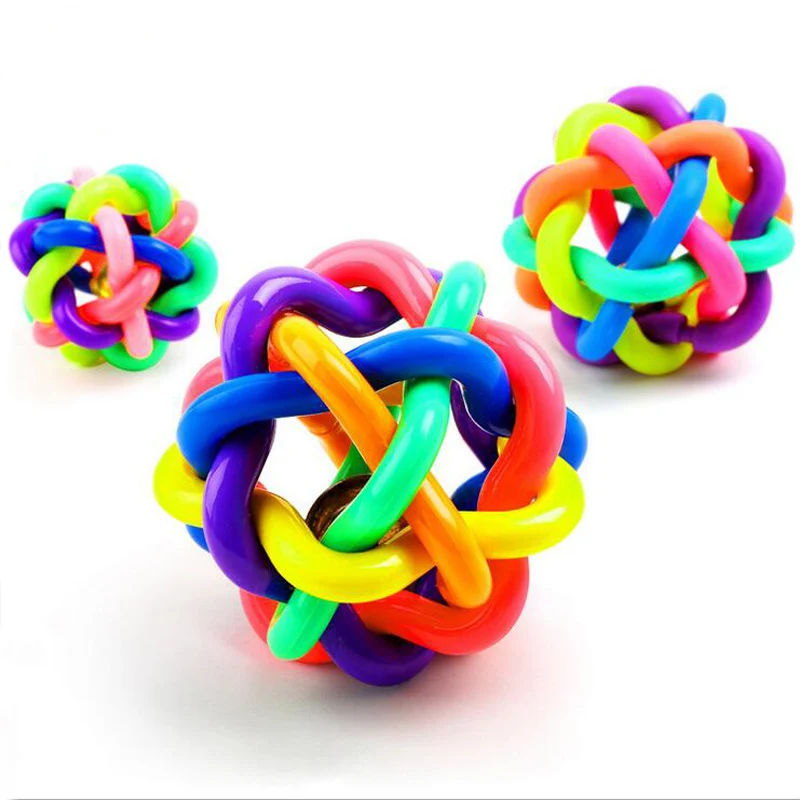 1pcs Colorful Ball Pet DogToy Rubber Dog Toys with Bell For Small and Medium Dog Pet product Chihuahua Yorkshire Poodle Pet Toy
1pcs Colorful Ball Pet DogToy Rubber Dog Toys with Bell For Small and Medium Dog Pet product Chihuahua Yorkshire Poodle Pet Toy