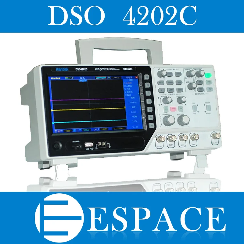 Hantek DSO4202C 2 Channel Digital Oscilloscope 1 Channel Arbitrary/Function Waveform Generator free shipping
Hantek DSO4202C 2 Channel Digital Oscilloscope 1 Channel Arbitrary/Function Waveform Generator free shipping