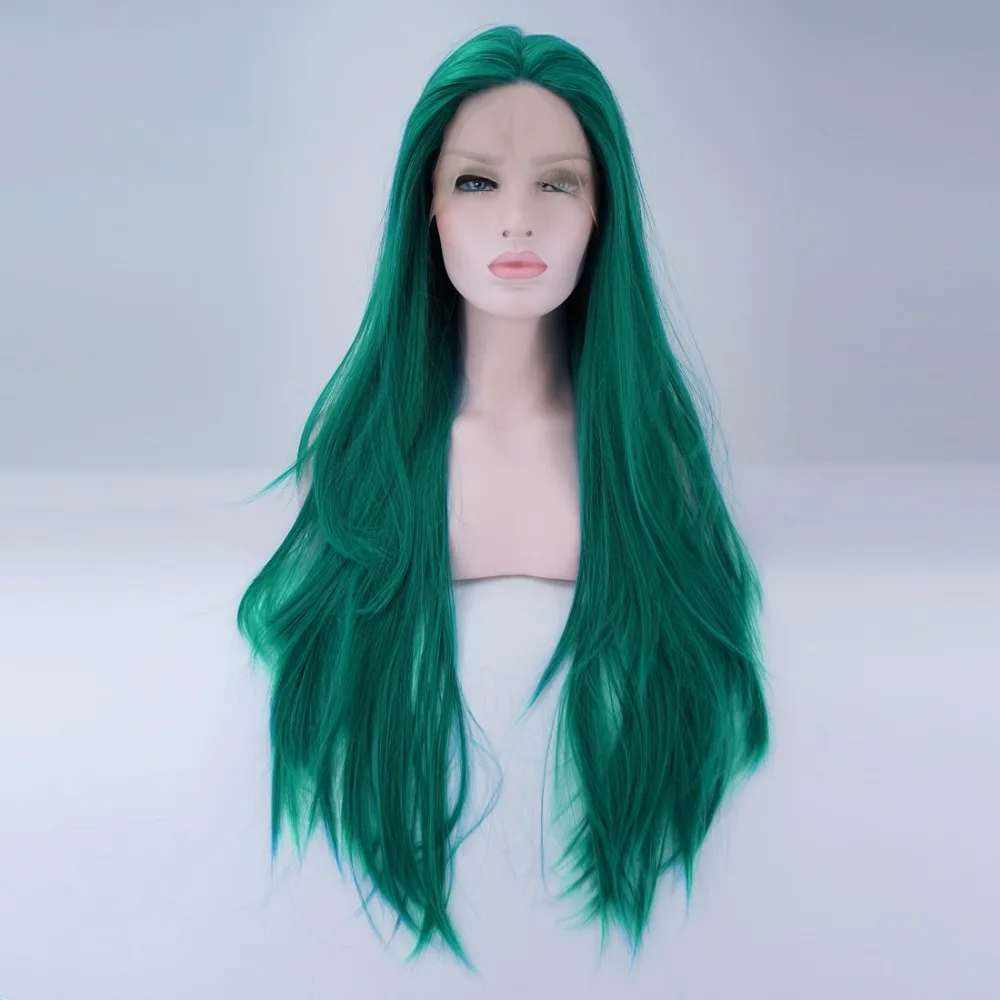 24" Anime Green Long Wavy Hair Fashion Heat Resistant Lace Front Wig+Cap H793220
24" Anime Green Long Wavy Hair Fashion Heat Resistant Lace Front Wig+Cap H793220