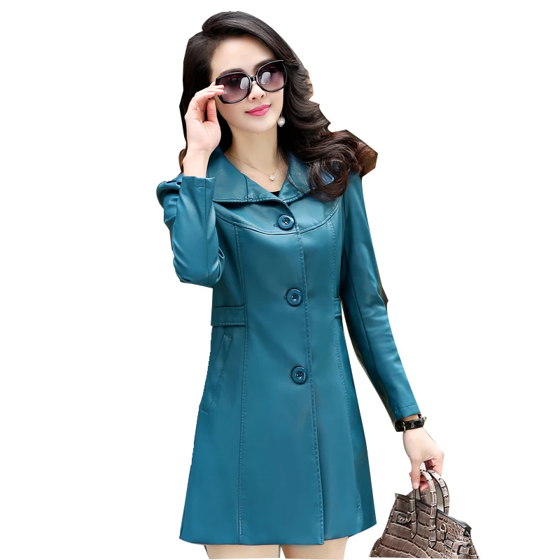Women Faux Leather Jacket Hot Autumn Women Long Leather Jacket Plus Size Motorcycle PU Leather Long Jacket Coat Leather Trench
Women Faux Leather Jacket Hot Autumn Women Long Leather Jacket Plus Size Motorcycle PU Leather Long Jacket Coat Leather Trench