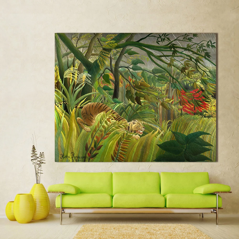 HDARTISAN Primitivism Oil Painting Henri Rousseau Surprise Home Decor Wall Pictures For Living Room Canvas Art Printed
HDARTISAN Primitivism Oil Painting Henri Rousseau Surprise Home Decor Wall Pictures For Living Room Canvas Art Printed