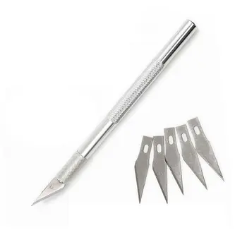 6 Blades Craft Artwork Cutting Knife DIY Carving Knife Stencil Scoring Hobby Chiseling Model Repairing Sculpture Scalpel Knife
6 Blades Craft Artwork Cutting Knife DIY Carving Knife Stencil Scoring Hobby Chiseling Model Repairing Sculpture Scalpel Knife