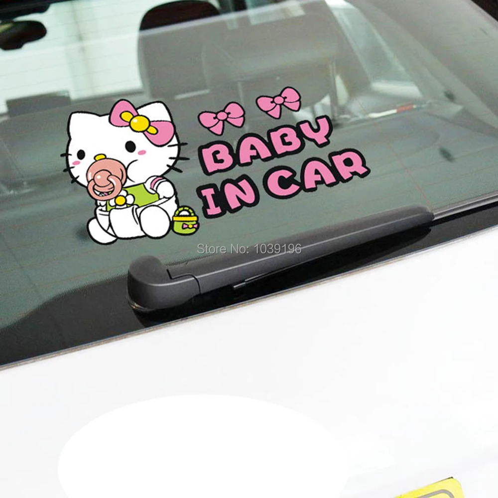 Funny Creative Cartoon Car Accessories Lovely Hello Kitty Nipple in the Mouth Baby in Car Decorative Warning Car Stickers Decal
Funny Creative Cartoon Car Accessories Lovely Hello Kitty Nipple in the Mouth Baby in Car Decorative Warning Car Stickers Decal