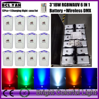 12XLOT with road case free shipping RGBWAUV 6 in 1 Battery Wedge Par Light Wireless DMX for bar DJ wedding decor uplights
12XLOT with road case free shipping RGBWAUV 6 in 1 Battery Wedge Par Light Wireless DMX for bar DJ wedding decor uplights