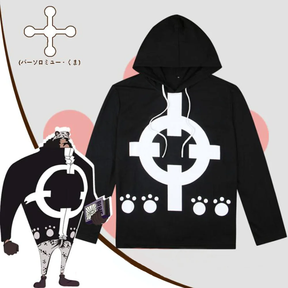 Anime One Piece Bartholemew Kuma Cosplay Hoodie Sweatshirt T-shirt Men Women Unisex Casual Long Sleeve Hooded Tee Shirts Tops
Anime One Piece Bartholemew Kuma Cosplay Hoodie Sweatshirt T-shirt Men Women Unisex Casual Long Sleeve Hooded Tee Shirts Tops