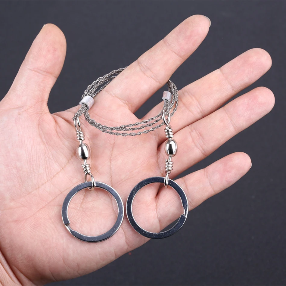 Outdoor survival rope saw wire saw 4 strands of wire saw survival rope portable tool
Outdoor survival rope saw wire saw 4 strands of wire saw survival rope portable tool