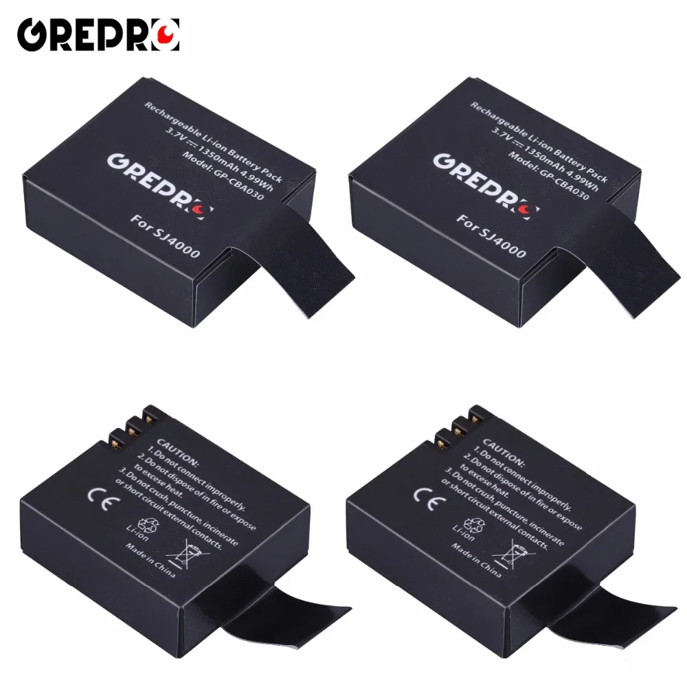 GREPRO 4pcs sjcam sj4000 Battery for Camera SJCAM sj 4000 SJ5000 sj5000x SJ6000 sj7000 sj8000 sj9000 wifi SJ M10 EKEN H8 H8R
GREPRO 4pcs sjcam sj4000 Battery for Camera SJCAM sj 4000 SJ5000 sj5000x SJ6000 sj7000 sj8000 sj9000 wifi SJ M10 EKEN H8 H8R