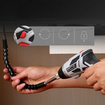 46pcs Multi-function Home Rechargeable Electric Screwdriver Set Waterproof Rotatable Handle LED Lighting Screw Driver Drill Gun
46pcs Multi-function Home Rechargeable Electric Screwdriver Set Waterproof Rotatable Handle LED Lighting Screw Driver Drill Gun