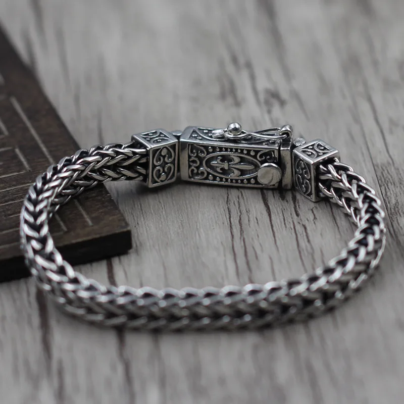 925 Sterling Silver Jewelry Created Men Personality Boat Anchor Pattern Bracelet Retro Wind HRing Thai Silver
925 Sterling Silver Jewelry Created Men Personality Boat Anchor Pattern Bracelet Retro Wind HRing Thai Silver