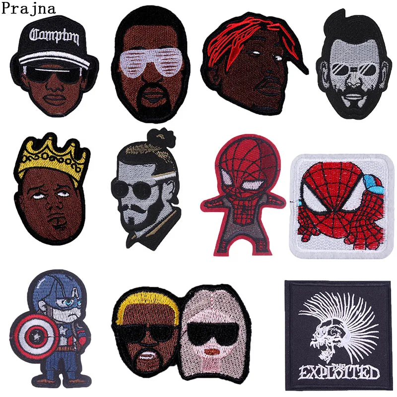 Prajna DIY Negro Band Patches Embroidered Iron-on Patch for Clothing Spider Man Applique Rock Indian Badge Stickers Decoration F
Prajna DIY Negro Band Patches Embroidered Iron-on Patch for Clothing Spider Man Applique Rock Indian Badge Stickers Decoration F