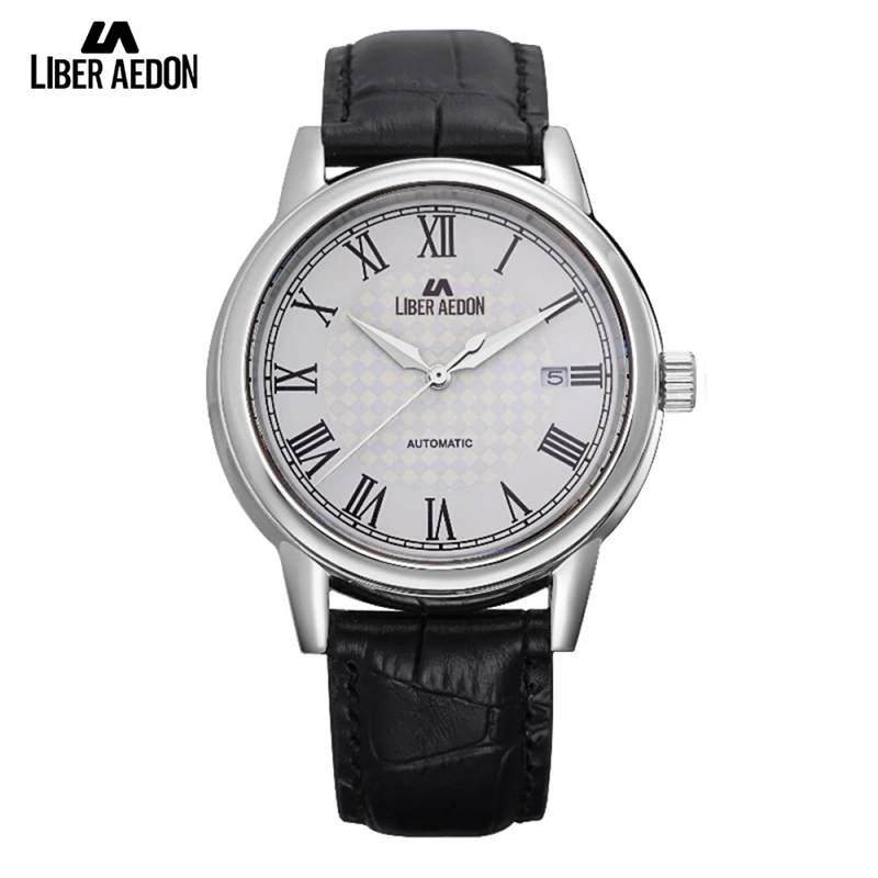 Liber Aedon Top Brand Luxury Men Watches Real Leather Strap Automatic Mechanical Wristwatch Fashion Montre Homme Gift For Man
Liber Aedon Top Brand Luxury Men Watches Real Leather Strap Automatic Mechanical Wristwatch Fashion Montre Homme Gift For Man