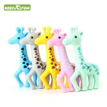 KEEP&GROW 1Pc Giraffe Deer Silicone Teether Infant Necklace Bracelet Mordedor Baby Teethers DIY Pacifier Chain Pendant BPA Free
KEEP&GROW 1Pc Giraffe Deer Silicone Teether Infant Necklace Bracelet Mordedor Baby Teethers DIY Pacifier Chain Pendant BPA Free
