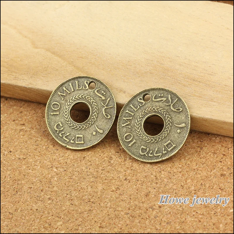 36pcs pendant round coin Antique bronze Pendant European Style jewelry findings A043
36pcs pendant round coin Antique bronze Pendant European Style jewelry findings A043
