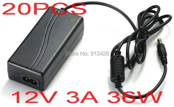 High quality 20PCS 12V 3A 36W Led Power Adapter for LED Light DC plug 5.5mm x 2.1mm-2.5mm
High quality 20PCS 12V 3A 36W Led Power Adapter for LED Light DC plug 5.5mm x 2.1mm-2.5mm