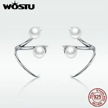 WOSTU New 100% 925 Sterling Silver Elegant Irregular Shape Pearl Stud Earrings for Women Silver Jewelry BKE306
WOSTU New 100% 925 Sterling Silver Elegant Irregular Shape Pearl Stud Earrings for Women Silver Jewelry BKE306