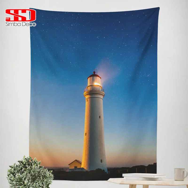 Evening Lighthouse Tapestry for Living Room Navigation Beacon Printing Home Decoration Wall Hangings Fabric Carpets on the Wall
Evening Lighthouse Tapestry for Living Room Navigation Beacon Printing Home Decoration Wall Hangings Fabric Carpets on the Wall