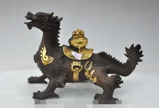 S3689 11"chinese fengshui bronze gilt 4 Foot dragon beast Wealth Treasure bowl statue discount 30% (C0324)
S3689 11"chinese fengshui bronze gilt 4 Foot dragon beast Wealth Treasure bowl statue discount 30% (C0324)