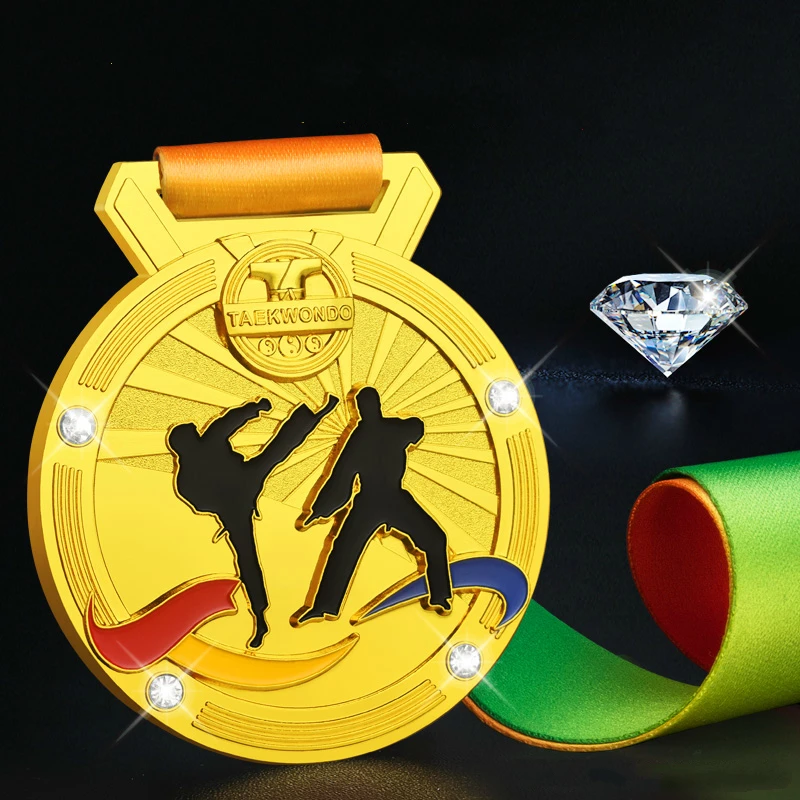Creative Taekwondo Medal Judo Competition Prizes Customizable High End Craft Souvenir Plump And Thick Sport Medals Wholesale
Creative Taekwondo Medal Judo Competition Prizes Customizable High End Craft Souvenir Plump And Thick Sport Medals Wholesale