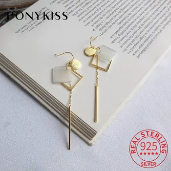 PONYKISS S925 Sterling silver Geometric Opal Long Dangle Drop Earrings Commuting Fashion Accessory For Women Party Delicate Gift
PONYKISS S925 Sterling silver Geometric Opal Long Dangle Drop Earrings Commuting Fashion Accessory For Women Party Delicate Gift
