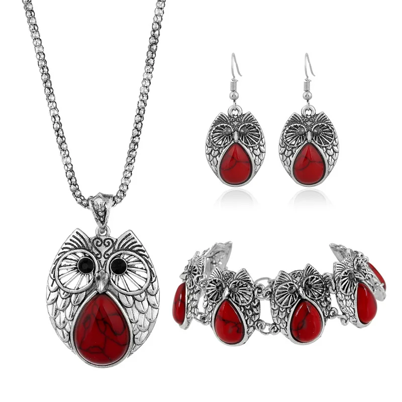 Fashion owl resin alloy rhinestone women necklace earrings two-piece set egypt indian pakistani Thai jewelry set
Fashion owl resin alloy rhinestone women necklace earrings two-piece set egypt indian pakistani Thai jewelry set
