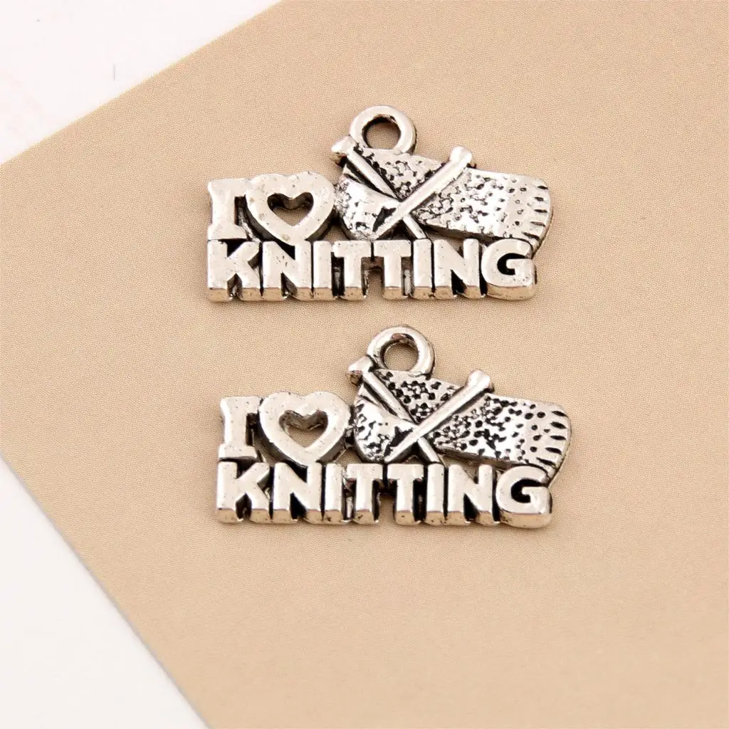 20Pcs Antique Silver I love knitting Charms Weaving Tool Pendant Necklaces Bracelet Jewelry Making DIY Handmade 20X13mm A1205
20Pcs Antique Silver I love knitting Charms Weaving Tool Pendant Necklaces Bracelet Jewelry Making DIY Handmade 20X13mm A1205
