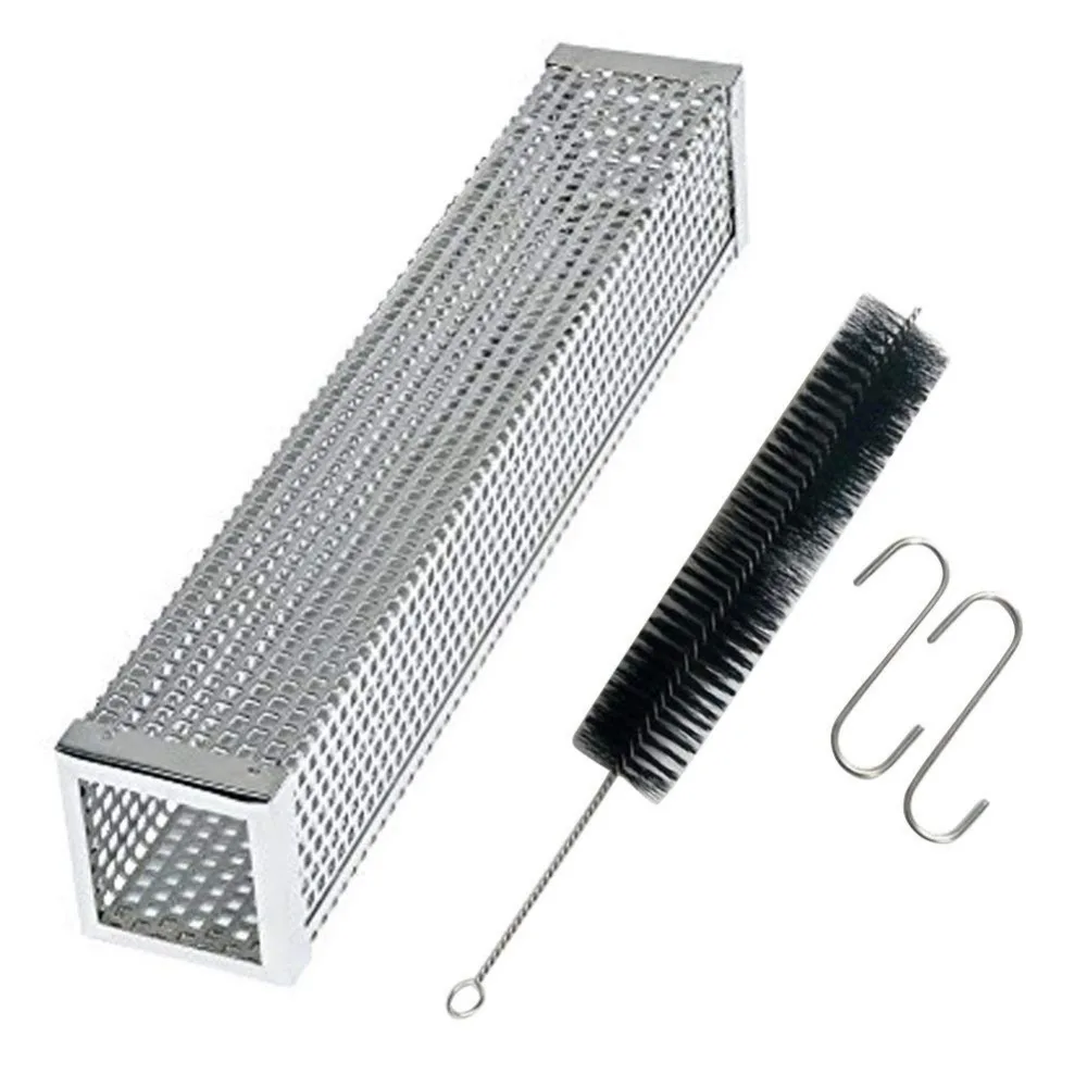 Pellet Smoker Tube Perforated Stainless Steel BBQ Smoke Generator to Add Smoke Flavor to Grilled Foods 12"
Pellet Smoker Tube Perforated Stainless Steel BBQ Smoke Generator to Add Smoke Flavor to Grilled Foods 12"