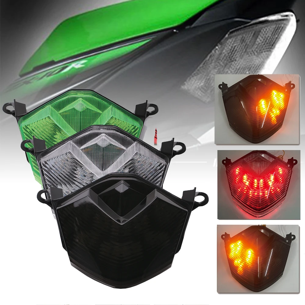 SPEEDPARK Motorcycle Rear taillight Tail Brake Turn Signals Integrated Led Light Lamp For KAWASAKI ZX-10R 2008-2010 ZX-6R 
SPEEDPARK Motorcycle Rear taillight Tail Brake Turn Signals Integrated Led Light Lamp For KAWASAKI ZX-10R 2008-2010 ZX-6R