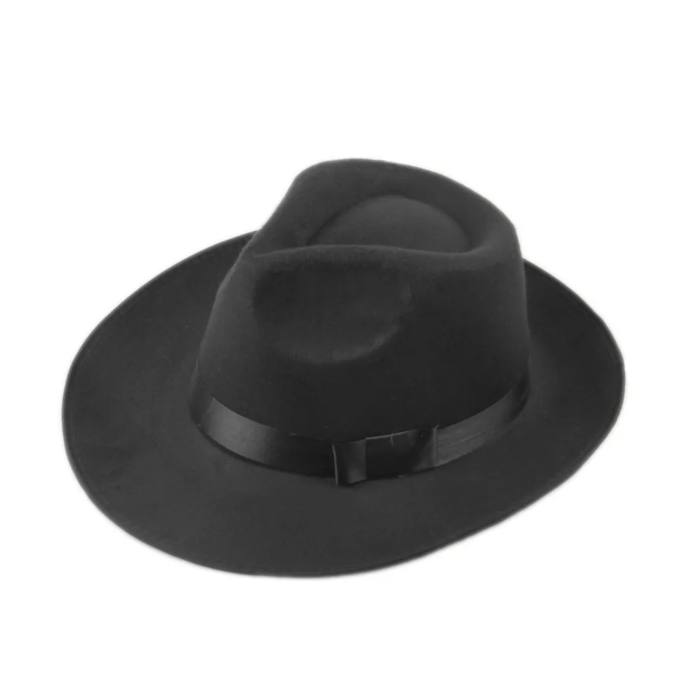 Unisex Men Women felt fedora hat Cappelli Jazz Felt Floppy Ribbon Band Wide Brim Panama Hat elegant gorras hombre Gangster Cap 7
Unisex Men Women felt fedora hat Cappelli Jazz Felt Floppy Ribbon Band Wide Brim Panama Hat elegant gorras hombre Gangster Cap 7