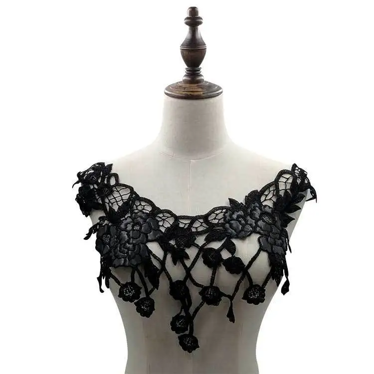 Beautiful Black PU Floral Embroidered 3D Flowers Lace Applique Dress Wedding Guipure Lace Fabric For Crafts DIY Sewing Supplies
Beautiful Black PU Floral Embroidered 3D Flowers Lace Applique Dress Wedding Guipure Lace Fabric For Crafts DIY Sewing Supplies