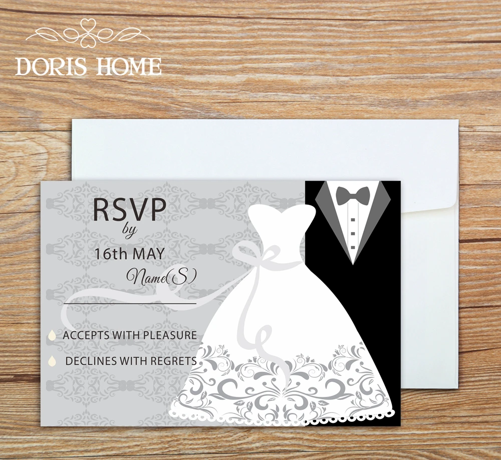Free Shipping Personalized RSVP Card with Free Envelope for Wedding / Party,50 pcs/lot,R22
Free Shipping Personalized RSVP Card with Free Envelope for Wedding / Party,50 pcs/lot,R22