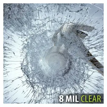 SUNICE Transparent Safety Security Film Anti-shatter Window Foils for Buidling 8mil Thickness Explosion-proof Vinyl 60"x26.2ft
SUNICE Transparent Safety Security Film Anti-shatter Window Foils for Buidling 8mil Thickness Explosion-proof Vinyl 60"x26.2ft