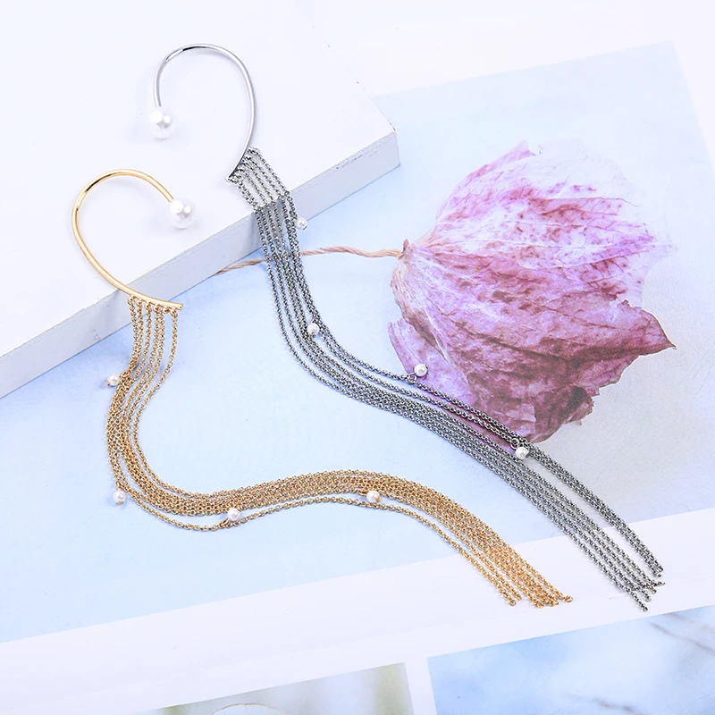 kissme Unilateral Acrylic Pearl Long Chains Tassel Hanging Earrings For Women White Gold Color Fashion Dangle Earrings Jewelry
kissme Unilateral Acrylic Pearl Long Chains Tassel Hanging Earrings For Women White Gold Color Fashion Dangle Earrings Jewelry