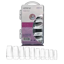 100 pièces faux ongles artificiels autocollant naturel acrylique faux orteil ongles conseils décoration des ongles(China)