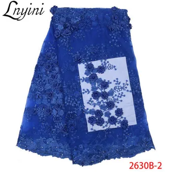 Royal Blue Nigerian Bridal Tulle Lace Fabric Popular African Mesh Net Lace with Beads Embroidery 3D Flowers Lace Fabric L2630B
Royal Blue Nigerian Bridal Tulle Lace Fabric Popular African Mesh Net Lace with Beads Embroidery 3D Flowers Lace Fabric L2630B