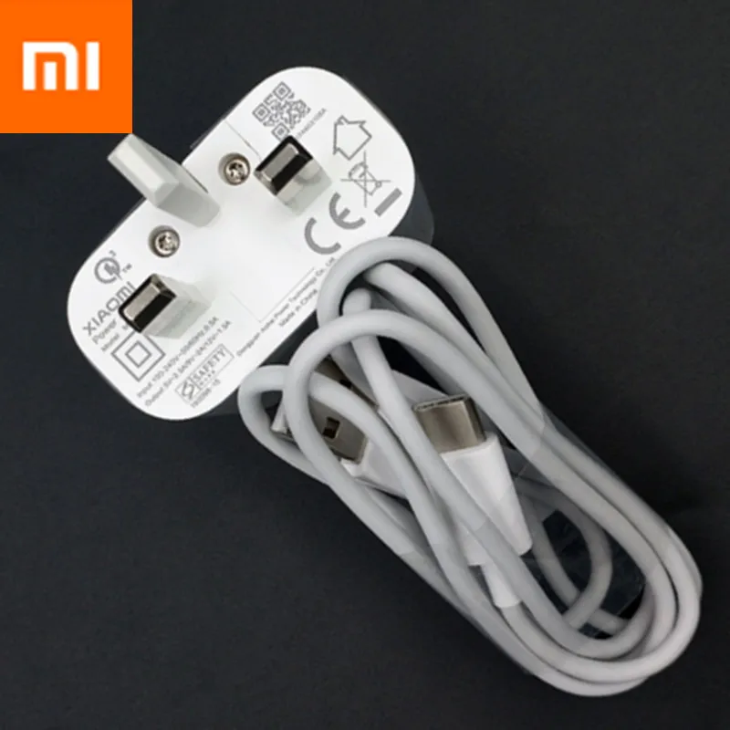 Original XIAOMI Fast Charger 12V/1.5A QC3.0 UK Adapter USB TYPE C Cable For Mi Play F1 A1 A2 5 6 6X 8 9 SE Redmi Note 7 k20 Pro
Original XIAOMI Fast Charger 12V/1.5A QC3.0 UK Adapter USB TYPE C Cable For Mi Play F1 A1 A2 5 6 6X 8 9 SE Redmi Note 7 k20 Pro