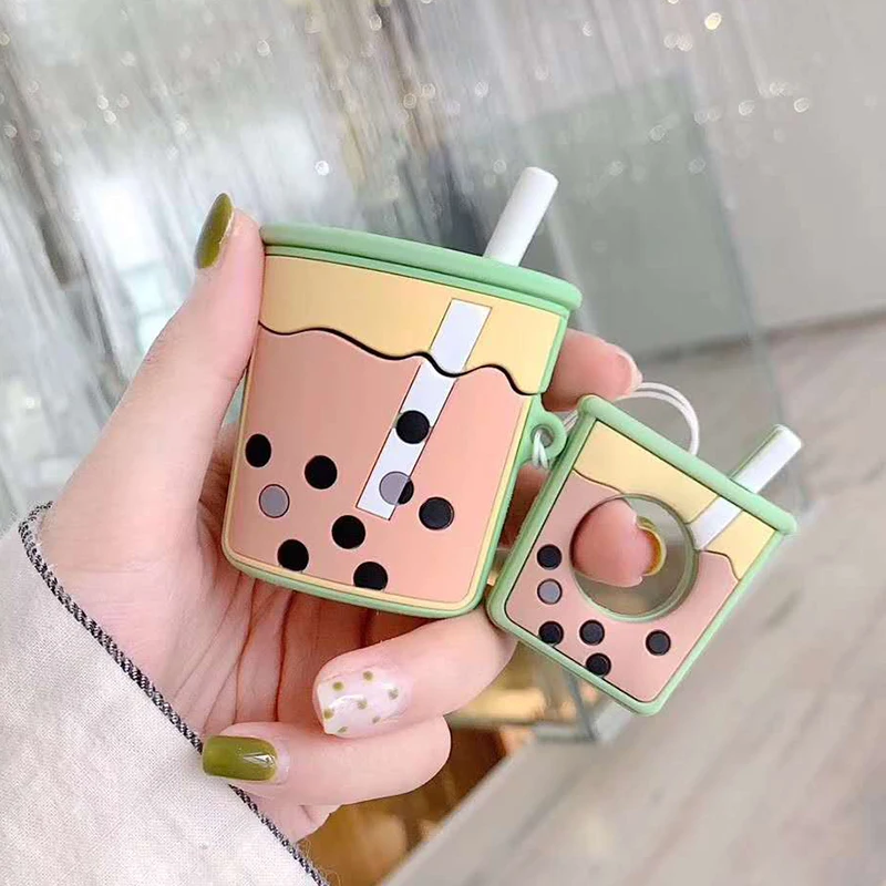 Milk Tea Wireless Bluetooth Earphone Case For Apple AirPods Bag Silicone Wired Headphones Cases For Airpods 2 Protective Cover
Milk Tea Wireless Bluetooth Earphone Case For Apple AirPods Bag Silicone Wired Headphones Cases For Airpods 2 Protective Cover