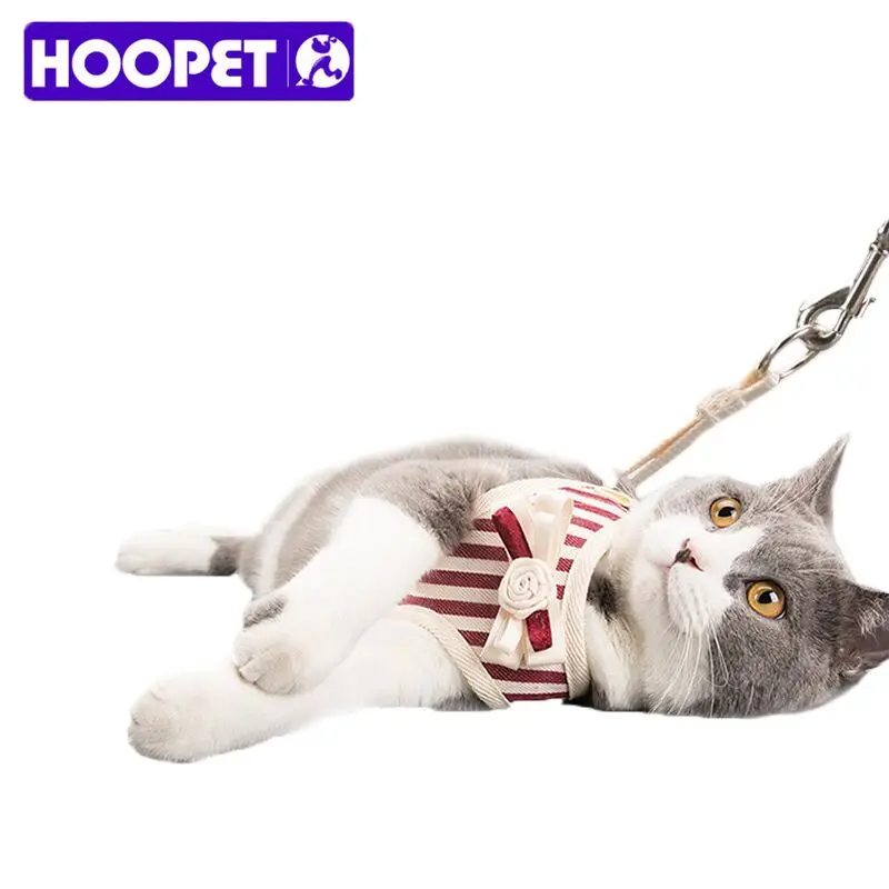 Hoopet Breathable Cat Walking Harness and Leash Stylish Jacket+Leash Set Cute Bowknot Quality Fabrics Good Ventilation
Hoopet Breathable Cat Walking Harness and Leash Stylish Jacket+Leash Set Cute Bowknot Quality Fabrics Good Ventilation