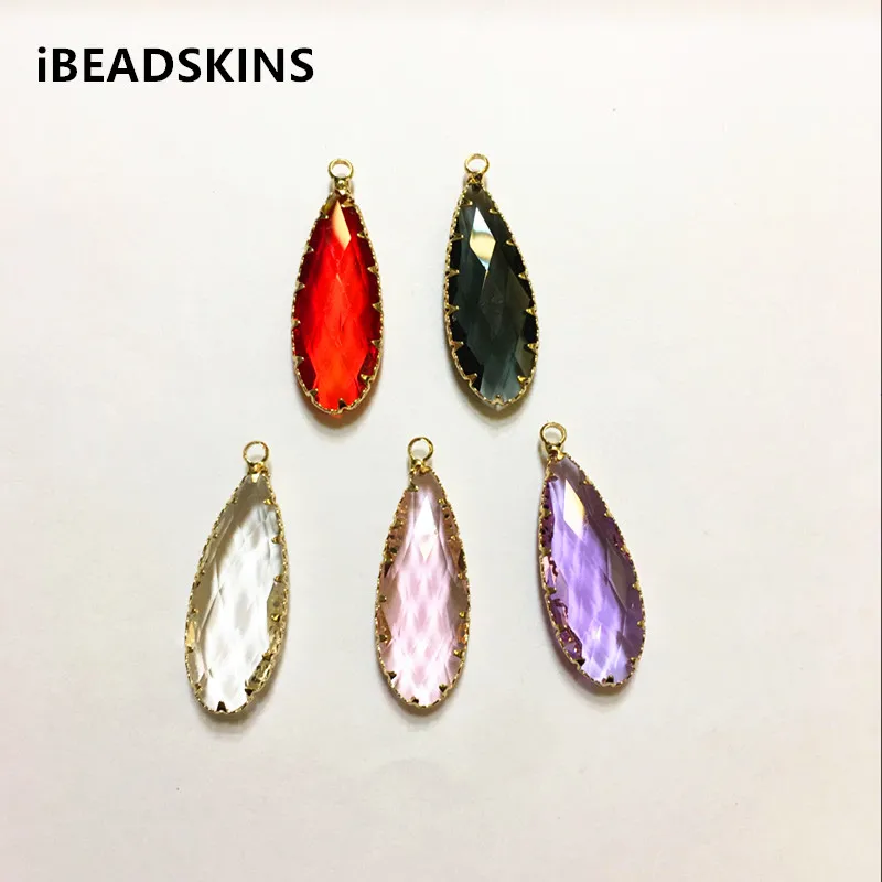 New arrival! 35x13mm 20pcs/lot Copper Material with Glass drop-shape charm for Jewelry handmade
New arrival! 35x13mm 20pcs/lot Copper Material with Glass drop-shape charm for Jewelry handmade