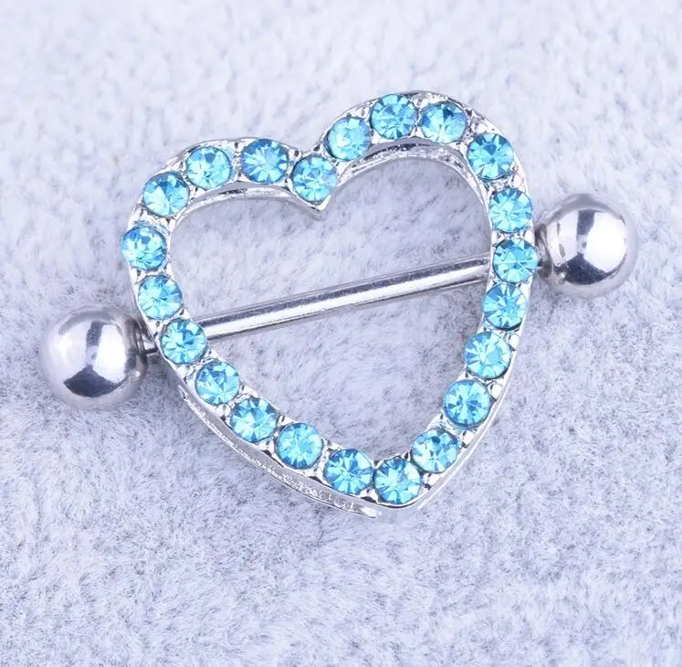 2016 new 2 pcs/Set Nipple rings Nickel free nipple shield clear gems heart two layers fashion body piercing jewelry moda joyas
2016 new 2 pcs/Set Nipple rings Nickel free nipple shield clear gems heart two layers fashion body piercing jewelry moda joyas