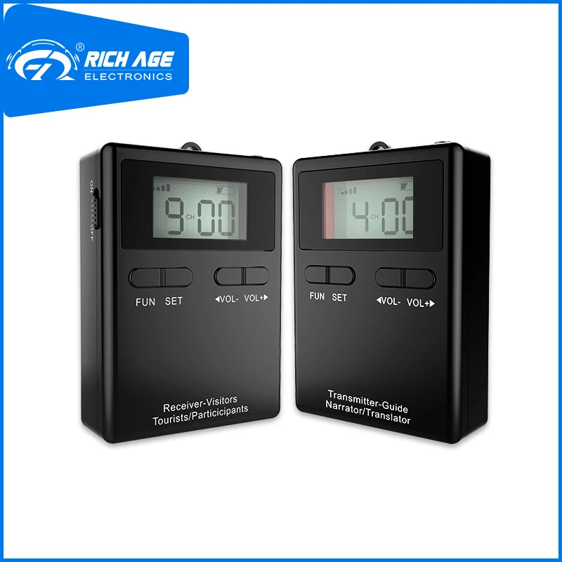 RichiTek Wireless Audio Tour Guide System Mic 1 Transmitter+1 Receiver For Hajj and Umrah With Condenser Microphone
RichiTek Wireless Audio Tour Guide System Mic 1 Transmitter+1 Receiver For Hajj and Umrah With Condenser Microphone