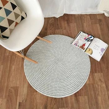 EHOMEBUY Carpet Grey Solid Color Round Carpet Chenille Woven Carpet Hand Made Floor Protection Parlor Living Room New Arrival
EHOMEBUY Carpet Grey Solid Color Round Carpet Chenille Woven Carpet Hand Made Floor Protection Parlor Living Room New Arrival