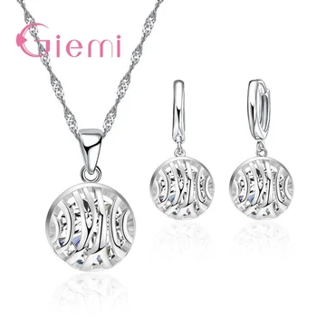 Fast Free Shipping Genuine S925 Sterling Silver Paved Full CZ Zircon Stone Women Necklace Pendant Earrings Jewelry Sets
Fast Free Shipping Genuine S925 Sterling Silver Paved Full CZ Zircon Stone Women Necklace Pendant Earrings Jewelry Sets