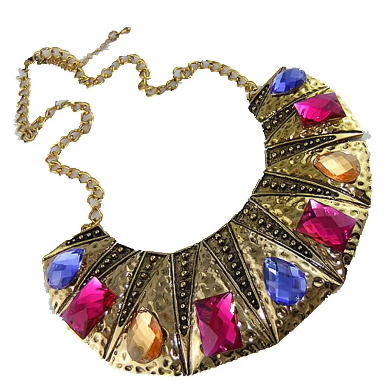 CirGen fashion Vintage gold Color Choker chain Crystal Metal pendant choker Collar bib necklace Women jewelry Item,AF049
CirGen fashion Vintage gold Color Choker chain Crystal Metal pendant choker Collar bib necklace Women jewelry Item,AF049