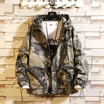Camouflage Jacket Men Military Mens Windbreakers Coats Drawstring Cuff Zipper Pocket Hat Outerwear Man Fashion Cotton Jackets
Camouflage Jacket Men Military Mens Windbreakers Coats Drawstring Cuff Zipper Pocket Hat Outerwear Man Fashion Cotton Jackets