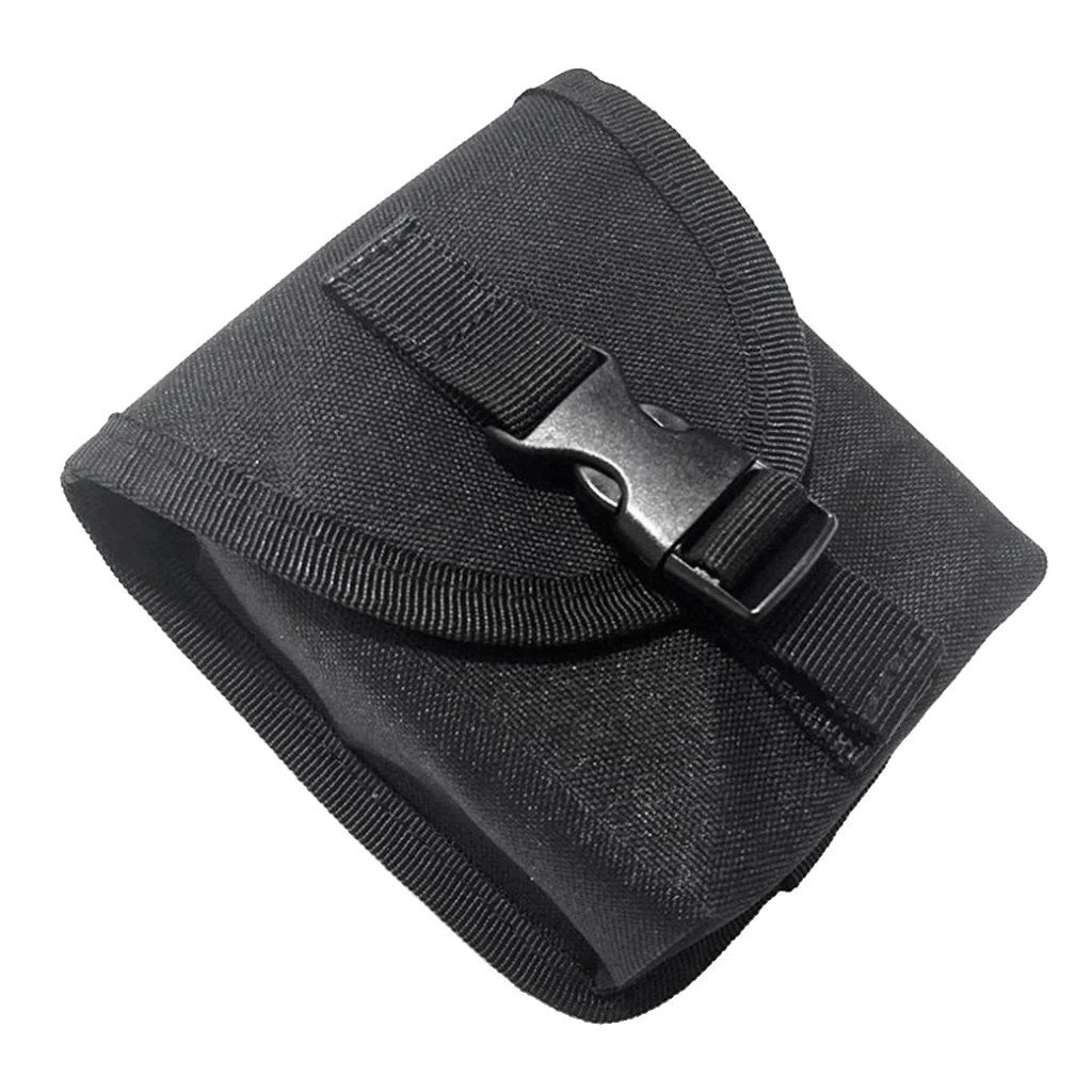 1 Pcs Durable Spare Scuba Diving Weight Belt Pocket Pouch with Buckle 600D Nylon Underwater Diving Accessories Army Green