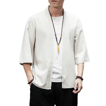 2019 Men Shirts Cardigan Men Kimono Traditional Open Stitch Shirt Male Three Quarter Harajuku Cotton Linen Shirt Dropshipping
2019 Men Shirts Cardigan Men Kimono Traditional Open Stitch Shirt Male Three Quarter Harajuku Cotton Linen Shirt Dropshipping