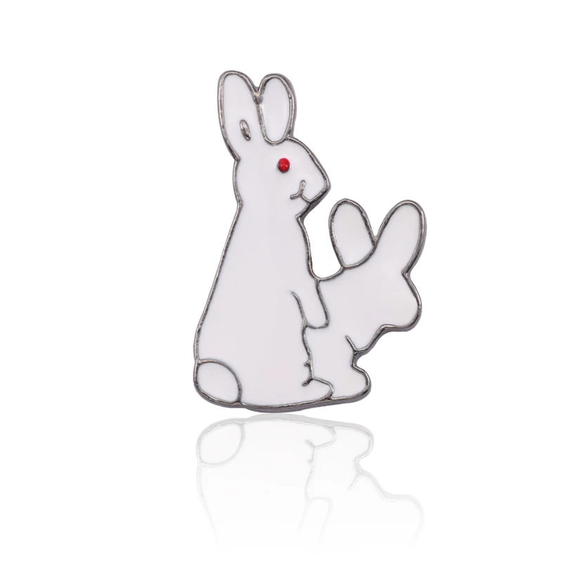 Creative Rogue Rabbit Brooch Enamel Pin 2 White Bunny Evil Rabbit Brooches For Women Kawaii Animal Pins Collar Badge Jewelry
Creative Rogue Rabbit Brooch Enamel Pin 2 White Bunny Evil Rabbit Brooches For Women Kawaii Animal Pins Collar Badge Jewelry