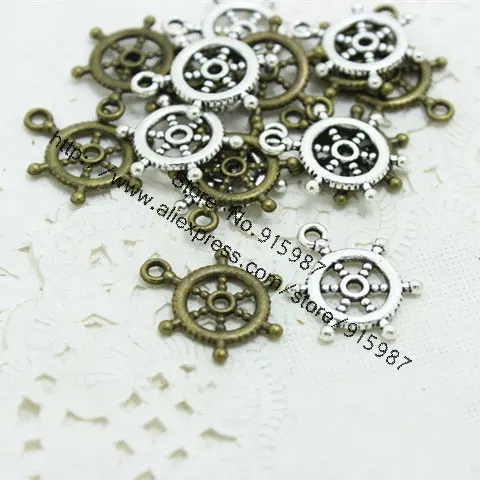 Sweet Bell 100pcs/lot Vintage mini Rudder Charms Pendants Findings 15*20mm two color Pendants Jewelry Making D0338
Sweet Bell 100pcs/lot Vintage mini Rudder Charms Pendants Findings 15*20mm two color Pendants Jewelry Making D0338
